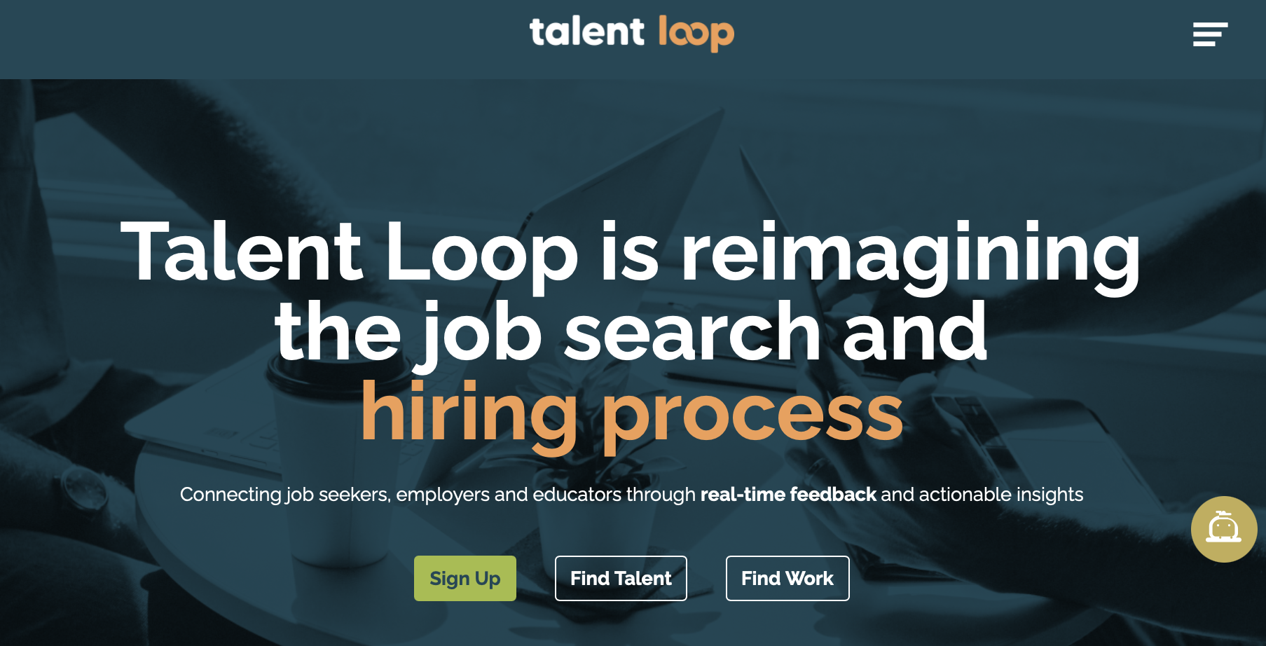 Click to see the Talent Loop homepage